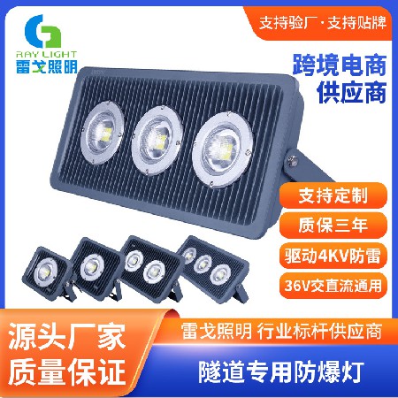 RG-FL-FB-A series LED tunnel explosion-proof lamp Low voltage trolley floodlight engineering Lighting lamp Industrial outdoor waterproof 50W floodlight